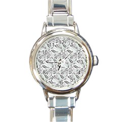 Batik Klasik In Indonesia Round Italian Charm Watch by nateshop