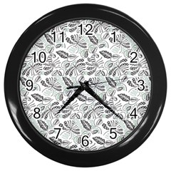 Batik Klasik In Indonesia Wall Clock (black) by nateshop