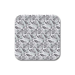 Batik Klasik In Indonesia Rubber Square Coaster (4 Pack) by nateshop