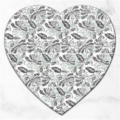 Batik Klasik In Indonesia Jigsaw Puzzle (heart) by nateshop