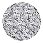 Batik Klasik In Indonesia Round Glass Fridge Magnet (4 pack) Front