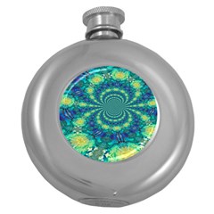 Fractal Round Hip Flask (5 Oz) by nateshop