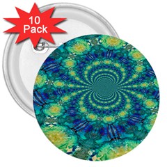 Fractal 3  Buttons (10 Pack)  by nateshop