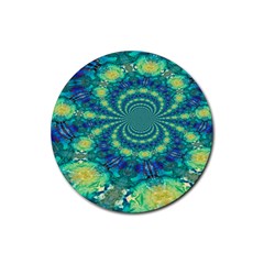 Fractal Rubber Round Coaster (4 Pack) by nateshop