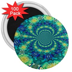 Fractal 3  Magnets (100 Pack) by nateshop