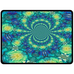 Fractal Fleece Blanket (large) by nateshop