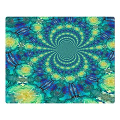 Fractal Two Sides Premium Plush Fleece Blanket (large) by nateshop