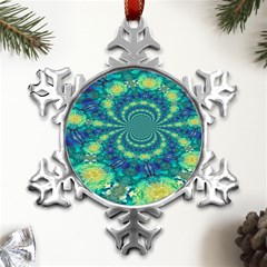 Fractal Metal Small Snowflake Ornament