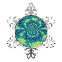 Fractal Metal Small Snowflake Ornament by nateshop