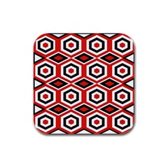 Motif-20 Rubber Square Coaster (4 pack)