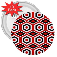 Motif-20 3  Buttons (10 Pack)  by nateshop