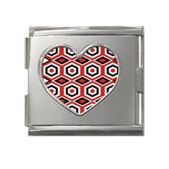 Motif-20 Mega Link Heart Italian Charm (18mm) by nateshop