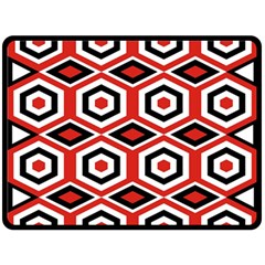 Motif-20 Two Sides Fleece Blanket (Large)