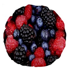 Berries-01 Large 18  Premium Round Cushions by nateshop