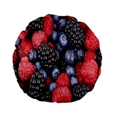 Berries-01 Standard 15  Premium Flano Round Cushions by nateshop