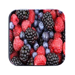 Berries-01 Square Metal Box (black) by nateshop