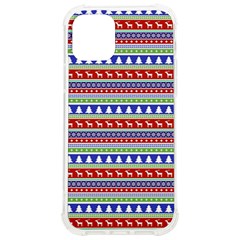 Christmas-color-stripes Pattern Iphone 12/12 Pro Tpu Uv Print Case by Bedest