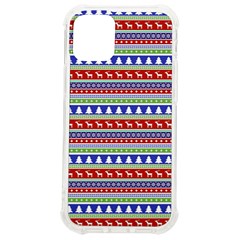 Christmas-color-stripes Pattern Iphone 12 Mini Tpu Uv Print Case	