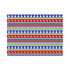 Christmas-color-stripes Pattern Premium Plush Fleece Blanket (mini) by Bedest