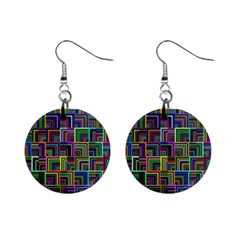 Wallpaper-background-colorful Mini Button Earrings by Bedest