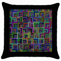 Wallpaper-background-colorful Throw Pillow Case (black) by Bedest