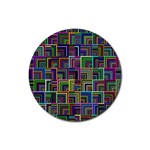 Wallpaper-background-colorful Rubber Coaster (Round) Front