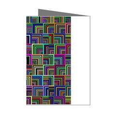 Wallpaper-background-colorful Mini Greeting Cards (pkg Of 8) by Bedest