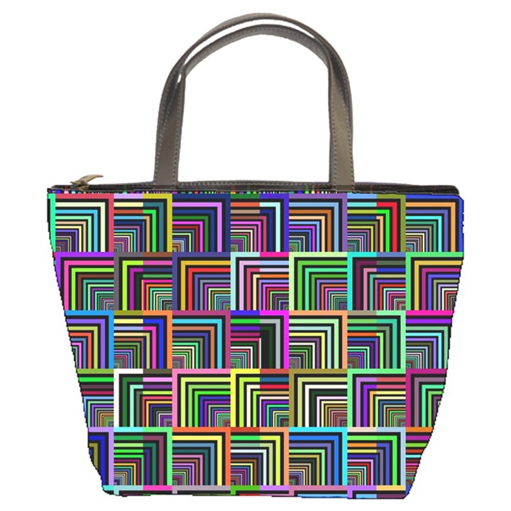 Wallpaper-background-colorful Bucket Bag