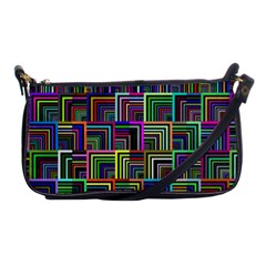 Wallpaper-background-colorful Shoulder Clutch Bag by Bedest