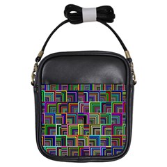 Wallpaper-background-colorful Girls Sling Bag by Bedest