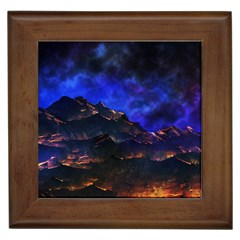 Landscape-sci-fi-alien-world Framed Tile by Bedest