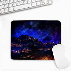 Landscape-sci-fi-alien-world Small Mousepad by Bedest