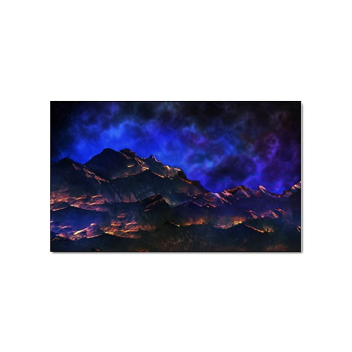 Landscape-sci-fi-alien-world Sticker Rectangular (10 pack)