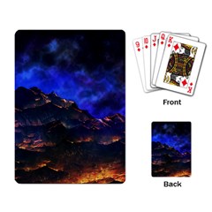 Landscape-sci-fi-alien-world Playing Cards Single Design (rectangle) by Bedest