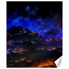 Landscape-sci-fi-alien-world Canvas 8  X 10  by Bedest