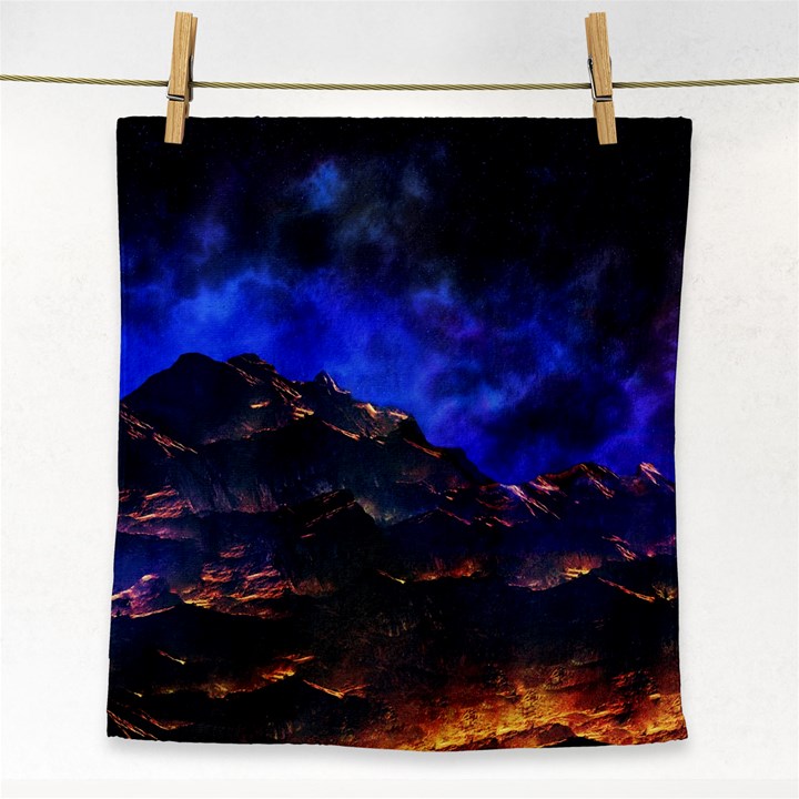 Landscape-sci-fi-alien-world Face Towel