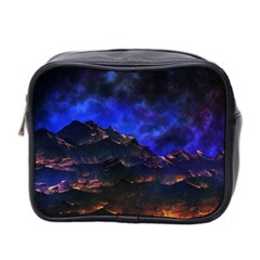 Landscape-sci-fi-alien-world Mini Toiletries Bag (two Sides) by Bedest