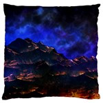 Landscape-sci-fi-alien-world Large Cushion Case (One Side) Front