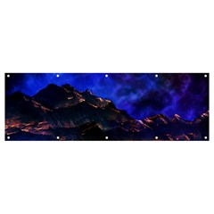 Landscape-sci-fi-alien-world Banner And Sign 12  X 4  by Bedest