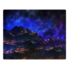 Landscape-sci-fi-alien-world Premium Plush Fleece Blanket (large) by Bedest