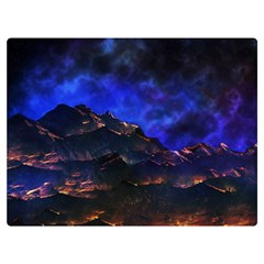 Landscape-sci-fi-alien-world Premium Plush Fleece Blanket (extra Small) by Bedest