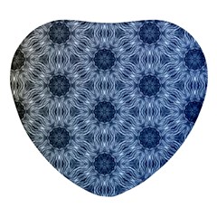 Pattern-patterns-seamless-design Heart Glass Fridge Magnet (4 Pack) by Bedest