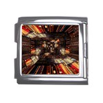 Library-tunnel-books-stacks Mega Link Italian Charm (18mm) Front