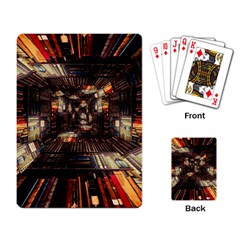 Library-tunnel-books-stacks Playing Cards Single Design (rectangle) by Bedest