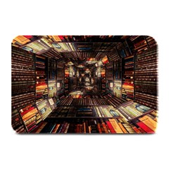 Library-tunnel-books-stacks Plate Mats by Bedest