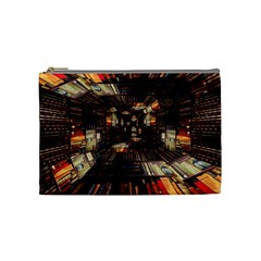 Library-tunnel-books-stacks Cosmetic Bag (medium) by Bedest