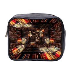 Library-tunnel-books-stacks Mini Toiletries Bag (two Sides) by Bedest