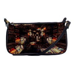 Library-tunnel-books-stacks Shoulder Clutch Bag