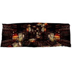 Library-tunnel-books-stacks Body Pillow Case (dakimakura) by Bedest