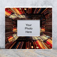 Library-tunnel-books-stacks White Wall Photo Frame 5  X 7  by Bedest